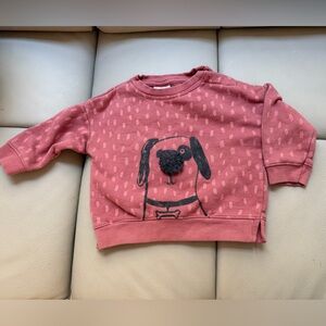 Zara kids dog print sweatshirt